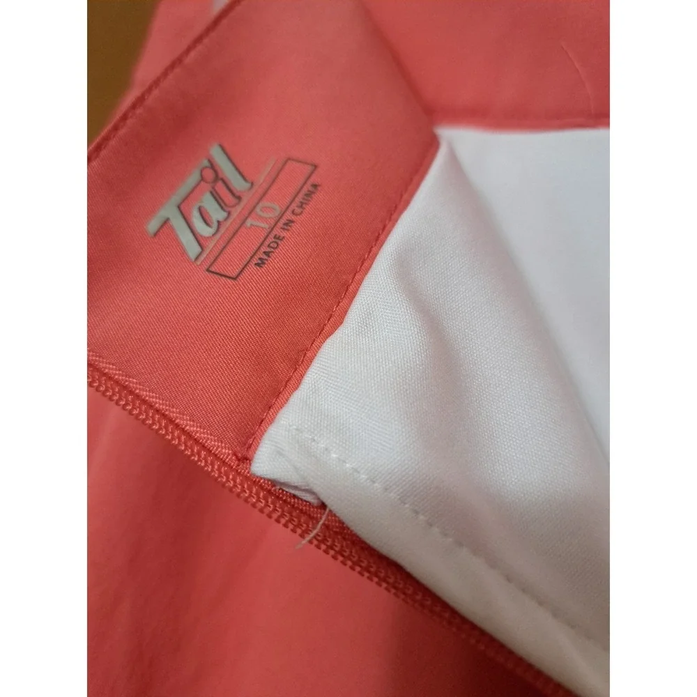 Tail Women's Pink Golf‎ Skort Back And Packers With Zipper Size 10